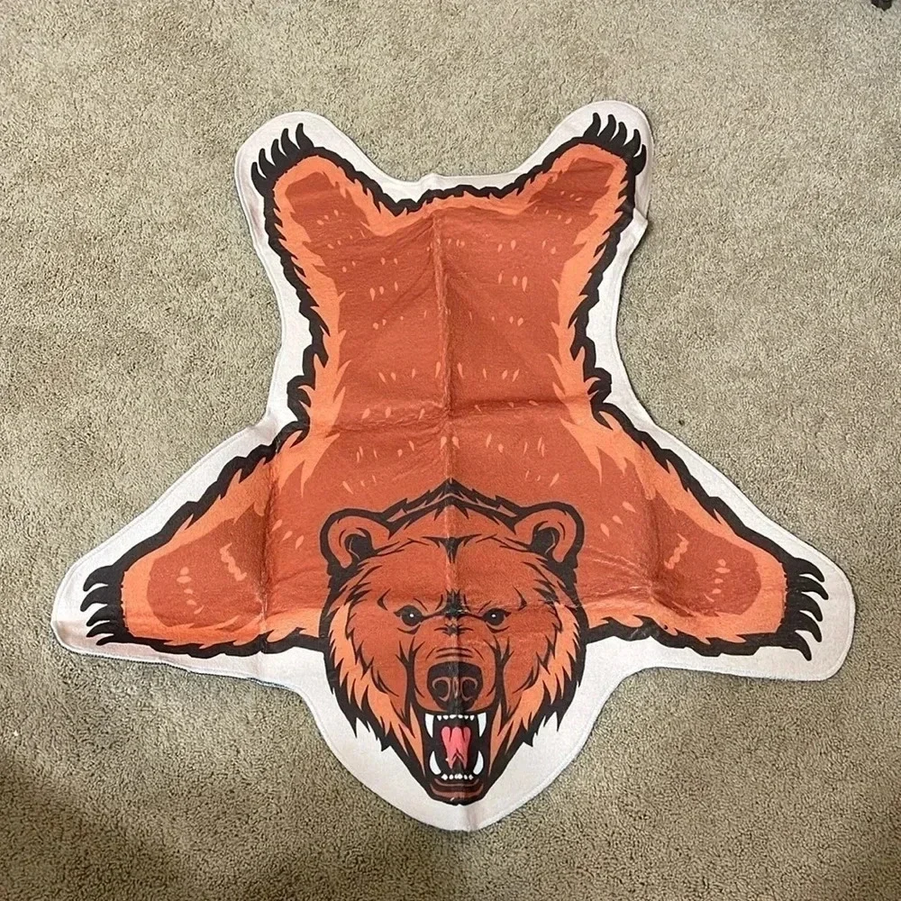 Unbranded Orange Bear Rug for‎ Kids
